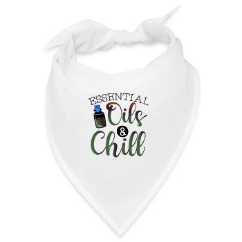 EP Practitioner Geschenk ätherische Öle und Chill - Bandana - Weiß - Vorne