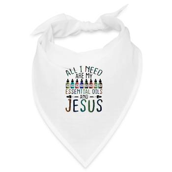 Christliches Geschenk EO Praktiker Alles, was ich brauche - Bandana - Weiß - Vorne
