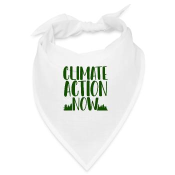 Umweltschützer schenken Klimaschutz jetzt - Bandana - Weiß - Vorne