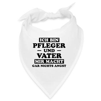 Pfleger Spruch Altenpfleger Witz Pfleger Geschenk - Bandana - Weiß - Vorne