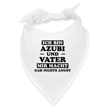 Azubi Spruch Lehrling Auszubildende Azubi Geschenk - Bandana - Weiß - Vorne