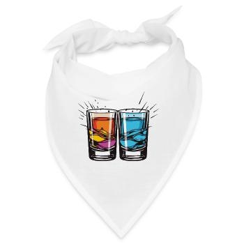 Tequila Glas - Bandana - Weiß - Vorne