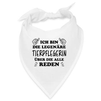 Tierpflegerin Lustig Spruch Tierpflegerin Geschenk - Bandana - Weiß - Vorne