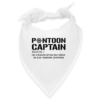 Ponton Kapitän Definition Lustiges Pontonboot - Bandana - Weiß - Vorne
