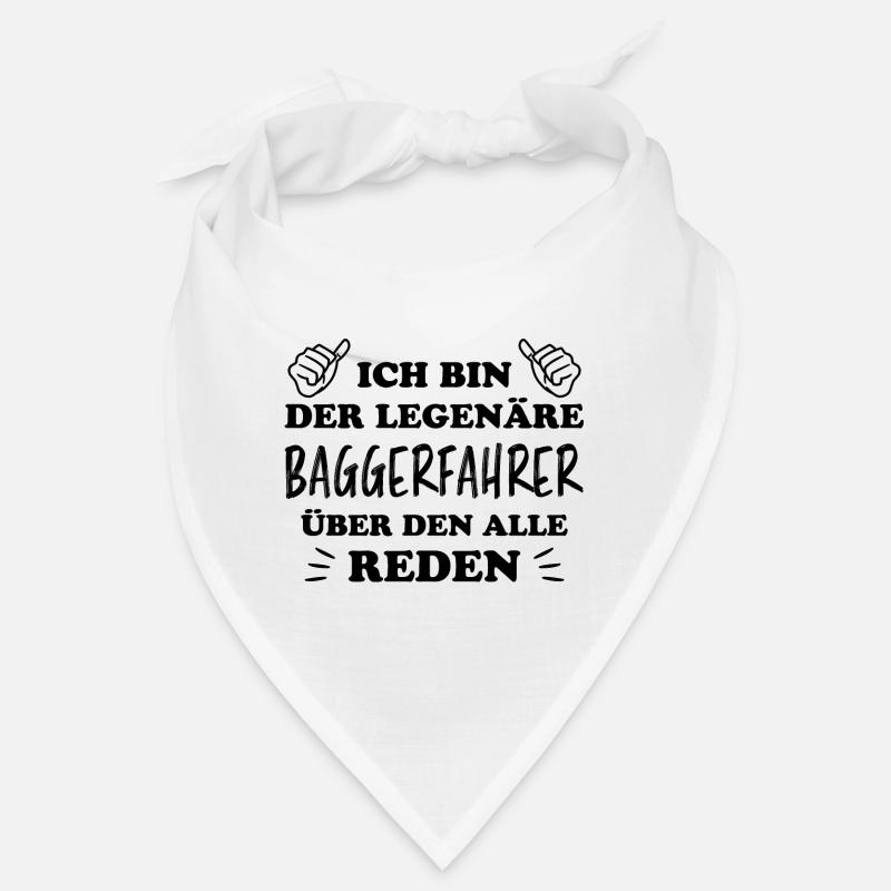 Baggerfahrer Lustiger Spruch Beruf Bagger Geschenk Bandana
