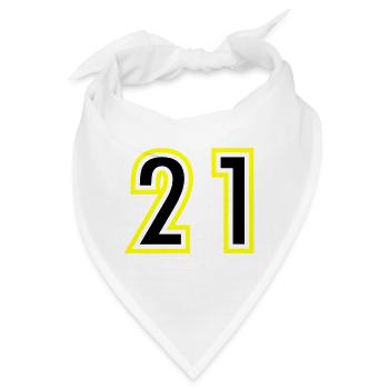 21 Zahl College - Bandana - Weiß - Vorne