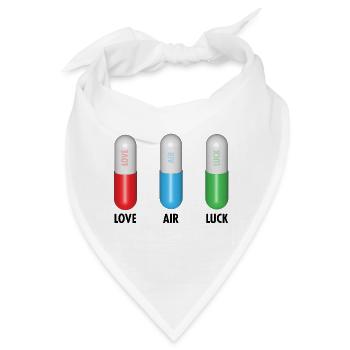 Pillen für Love Air Luck - Bandana - Weiß - Vorne