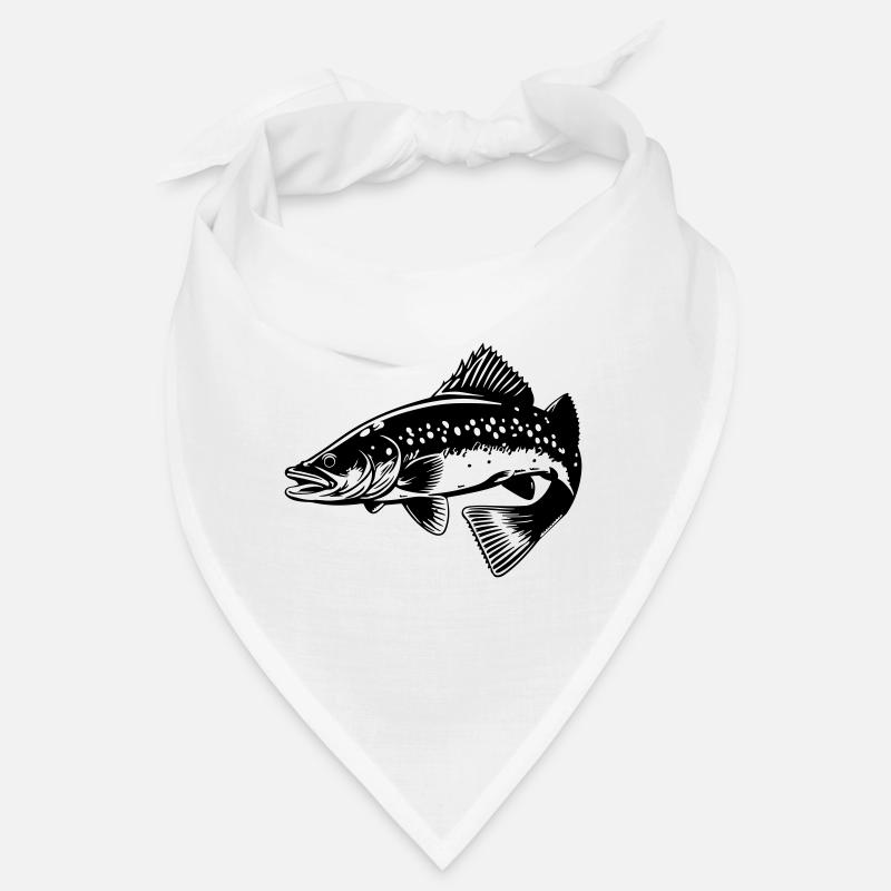 Pike Fish Silhouette Bandana