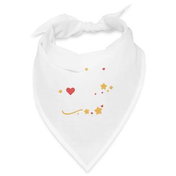 Freundschafts-erntedankfest, Dankbare Freunde - Bandana - Weiß - Vorne