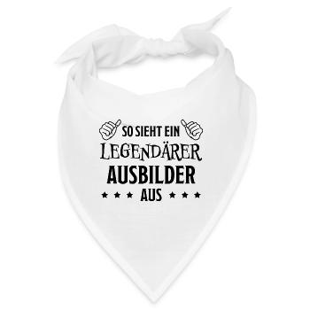 Ausbilder Beruf Lustiger Spruch Ausbilder Geschenk - Bandana - Weiß - Vorne