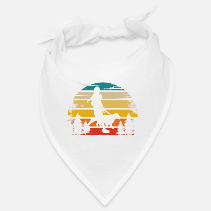 Retro Sonne und Hund - (3) Bandana