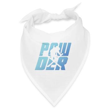 Ski Freestyle, Skifahren, Ski - Powder - Bandana - Weiß - Vorne