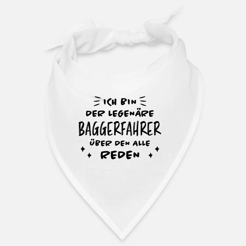 Baggerfahrer Lustiger Spruch Beruf Bagger Geschenk Bandana