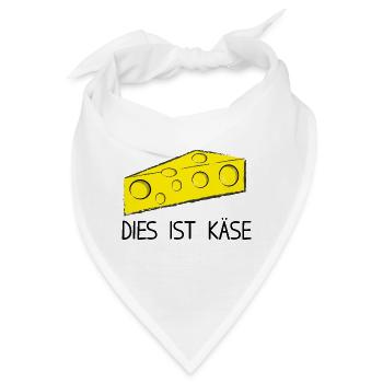 Dies ist Käse - Bandana - Weiß - Vorne