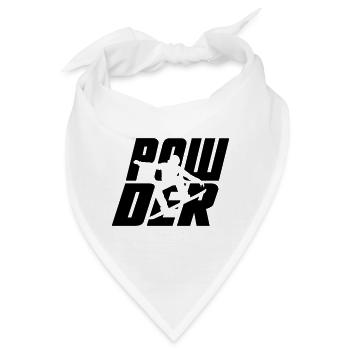 Snowboarder, Snowboarding, Snowboard - Powder - Bandana - Weiß - Vorne