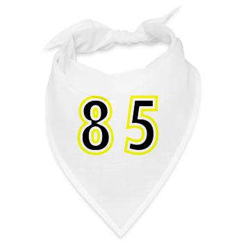 85 Zahl College - Bandana - Weiß - Vorne
