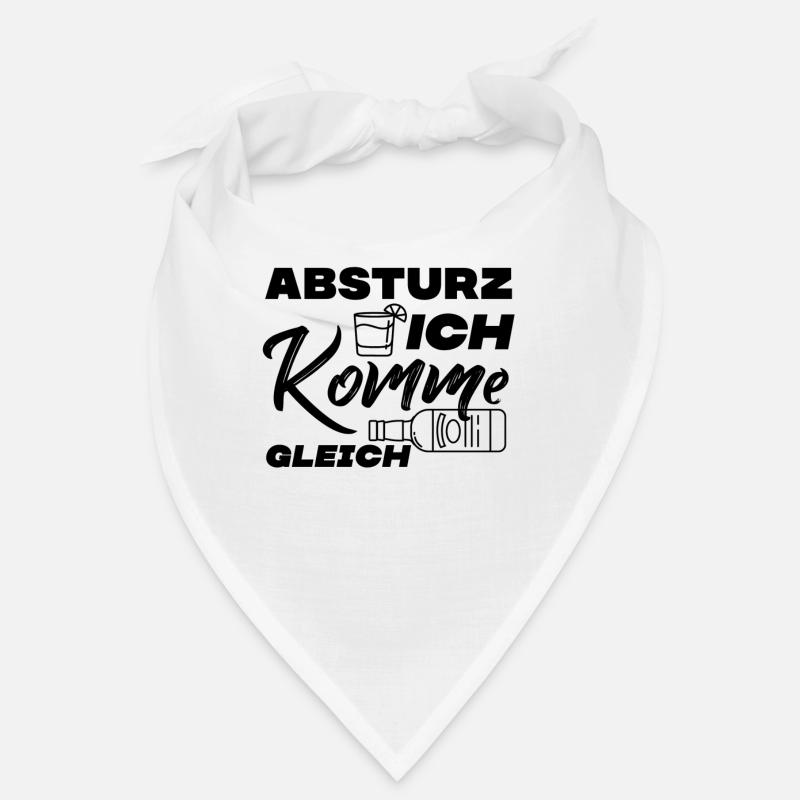 Absturz Party Spruch Bandana