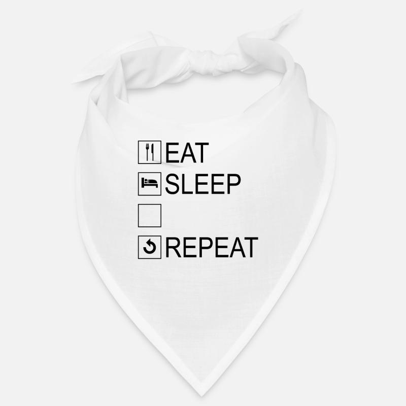 Eat Sleep Repeat Template Bandana