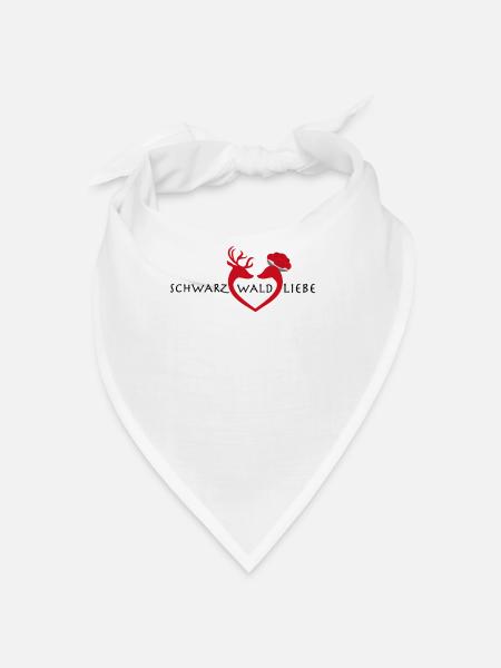 Schwarzwaldliebe - Schwarzwaldmädel Schwarzwald - Bandana - Weiß