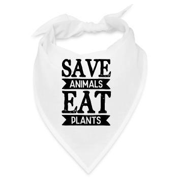 tierschutz pflanzen - Bandana - Weiß - Vorne