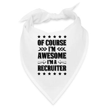 awesome Personalvermittler - Bandana - Weiß - Vorne