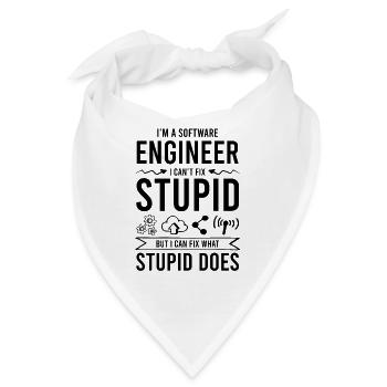 software ingenieur spruch - Bandana - Weiß - Vorne