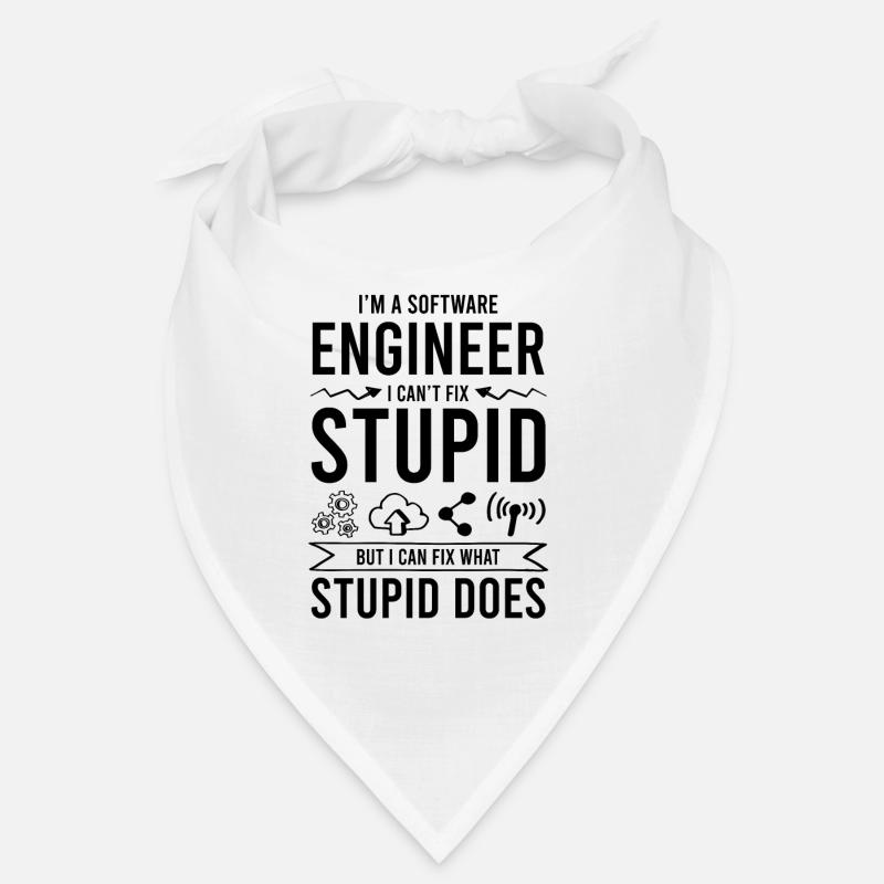 software engineering saying - Bandana - white