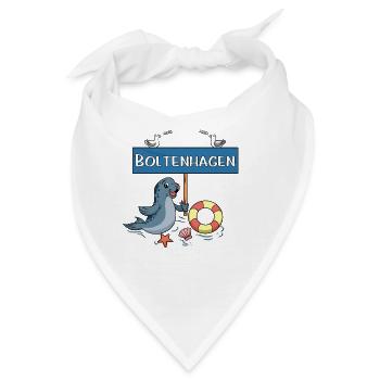 Moin Moin - Ostseebad Boltenhagen - Bandana - Weiß - Vorne