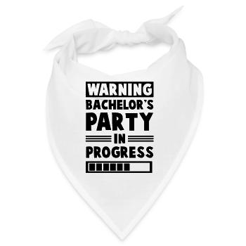 bachelor party bräutigam - Bandana - Weiß - Vorne