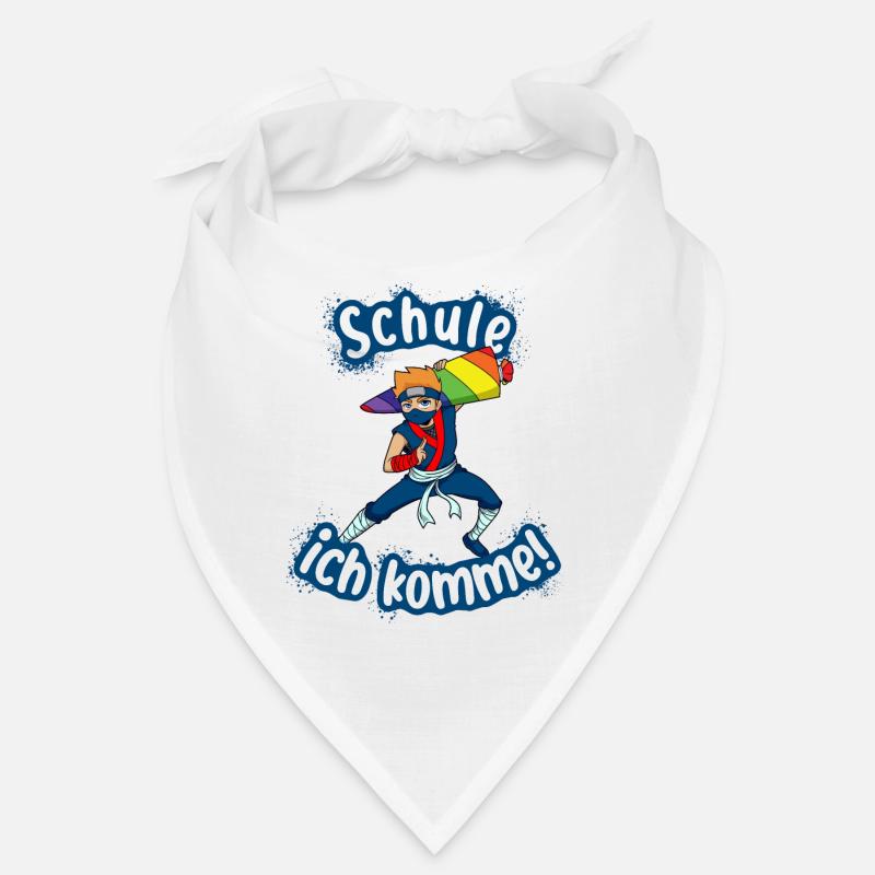 Schule ich komme - Ninja Schulanfang Einschulung Bandana