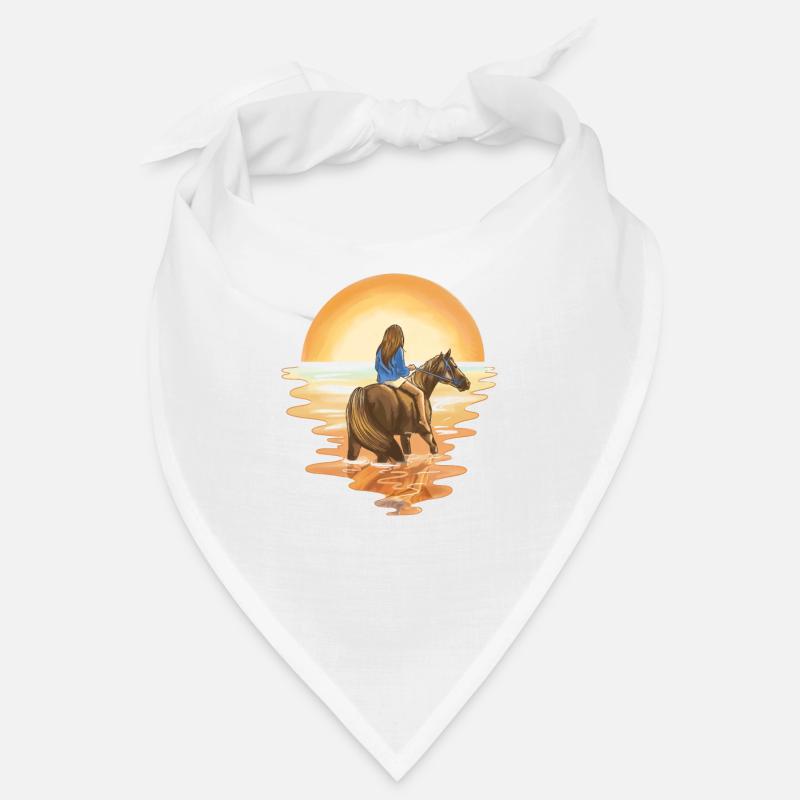 Cheval - Bandana - blanc