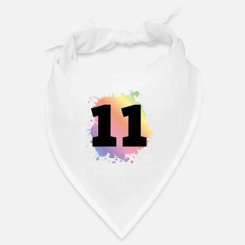 11 Zahl Klecks Bandana