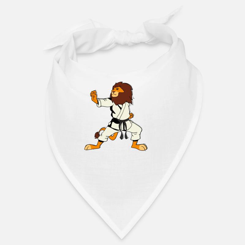Comic Löwe macht Karate Bandana