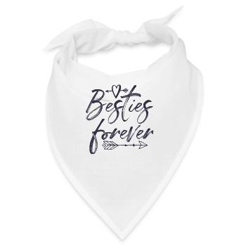 Besties forever - Bandana - Weiß - Vorne