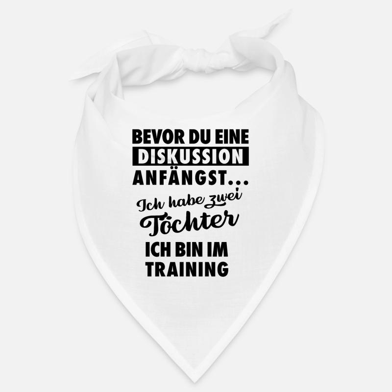 Ich habe zwei Töchter - Vater Geschenk Bandana
