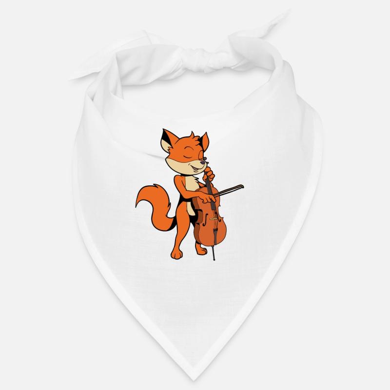 Comic Fuchs joue du violoncelle Bandana