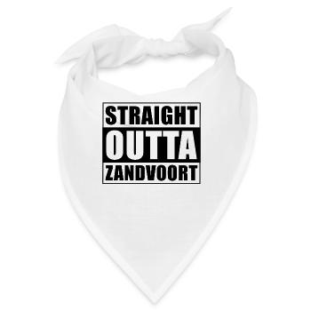 Straight outta Zandvoort - Bandana - Weiß - Vorne
