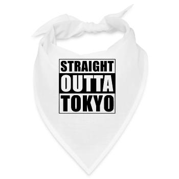 Straight outta Tokyo - Bandana - Weiß - Vorne