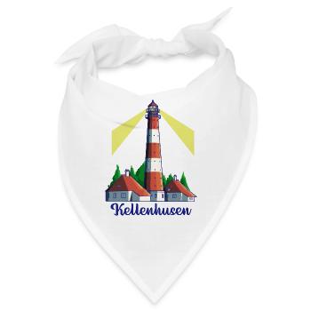 Leuchtturm - Ostseebad Kellenhusen - Bandana - Weiß - Vorne