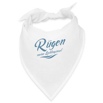 Meine Lieblingsinsel Rügen - Bandana - Weiß - Vorne