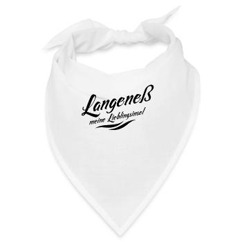 Meine Lieblingsinsel Langeneß - Bandana - Weiß - Vorne