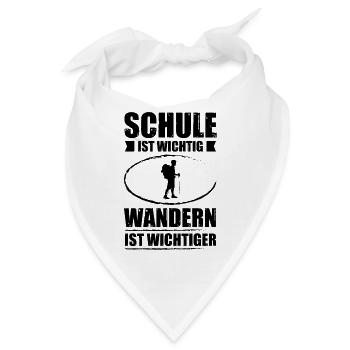 Schule ist Wanders Wanders ist wäuer - - Bandana - Weiß - Vorne