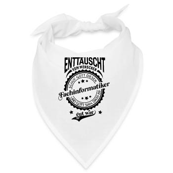 Lustiger Spruch für Beruf Fachinformatiker - Bandana - Weiß - Vorne