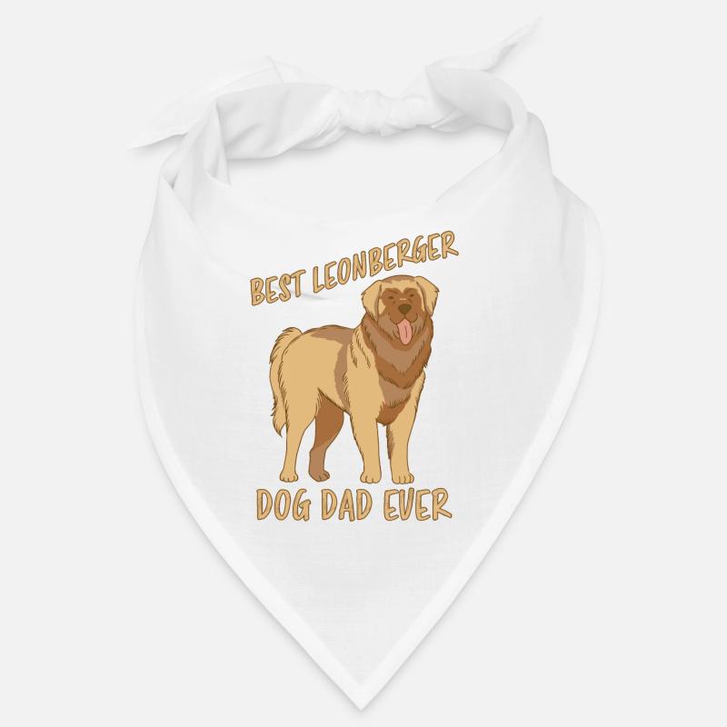 Leonberger Papa Chien S’amuser à dire Leonberger Cadeau Bandana