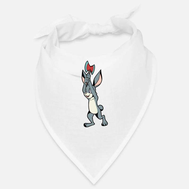 Axt werfender Hase - Axtwerfen Bandana