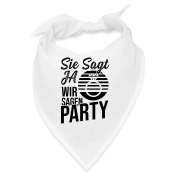 Sie Sagt Ja - Bandana - Weiß - Vorne