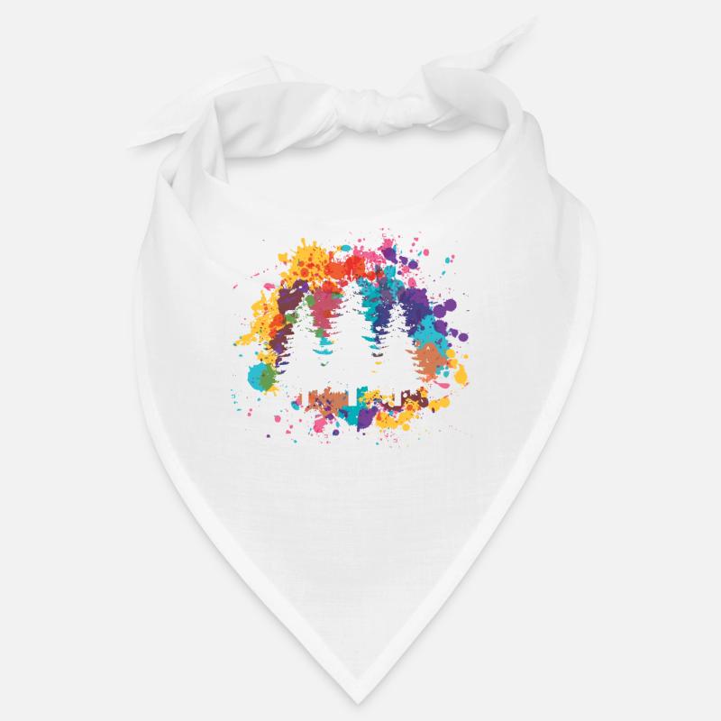 Colorful spraying and tree - Bandana