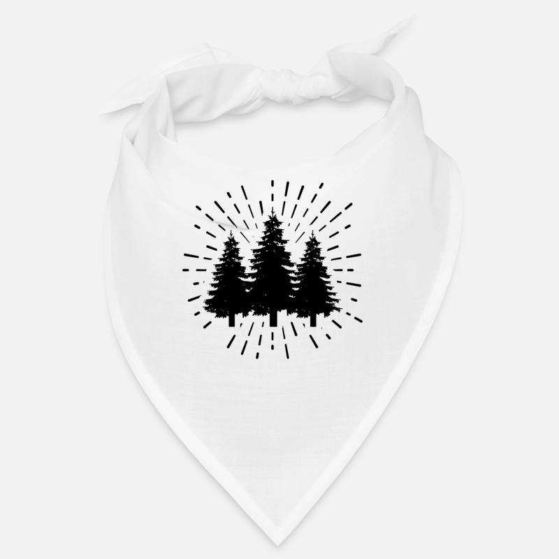 Feuerwerk und Baum - Bandana