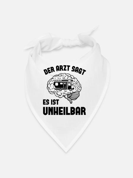 Der arzt sagt es ist unheilbar - - Bandana - Weiß - Vorne