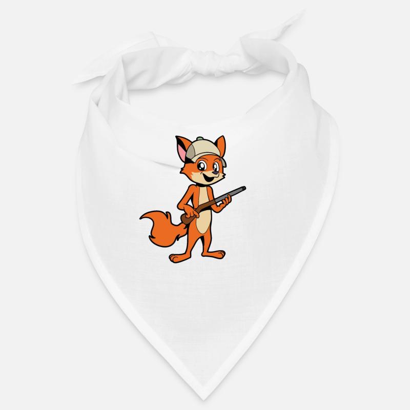Fuchs mit Gewehr - Jäger Bandana